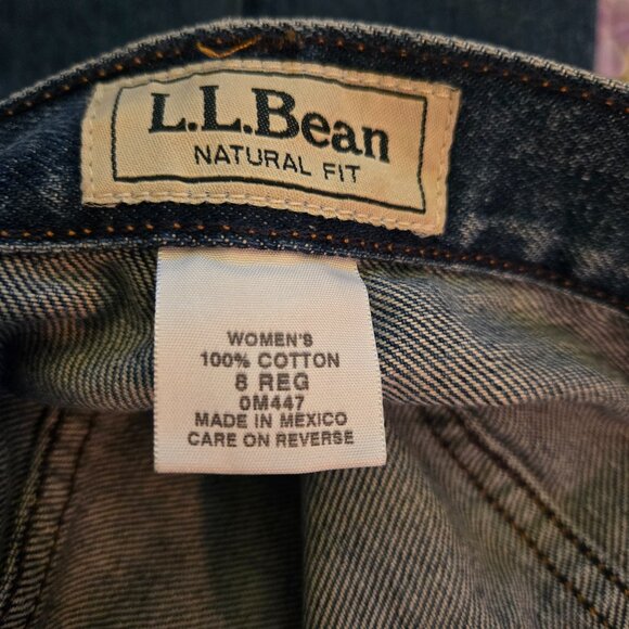 Two Pairs LL Bean Jeans Size 8 - EUC - Picture 4 of 6
